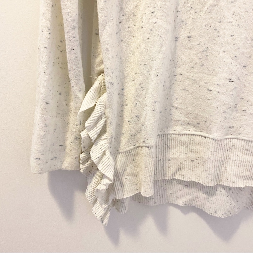 Anthropologie Postmark Side Split Ruffle Sweater - image 2